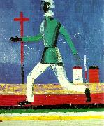 Kazimir Malevich, running man